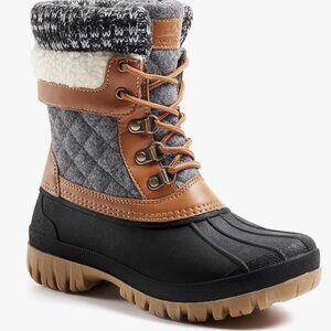 Aleader Duck Snow Boots Size 6 NWT